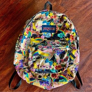 Jansport Cat and Dog Rainbow Backpack